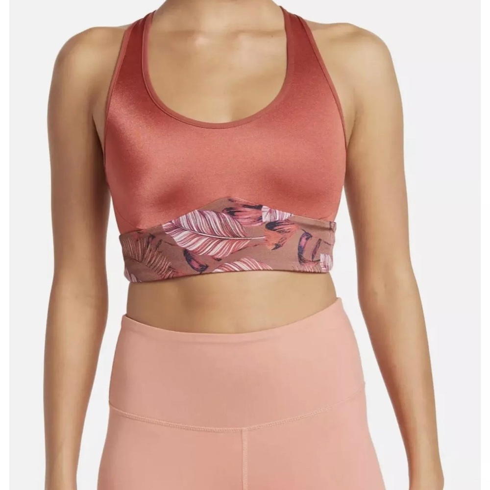 NWT MAAJI Lily Buds Jitter Reversible High Impact Sports Bra Bikini Top Sz LARGE